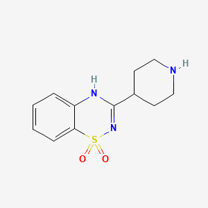 B1624099 3-(Piperidin-4-yl)-2H-benzo[e][1,2,4]thiadiazine 1,1-dioxide CAS No. 443672-27-3