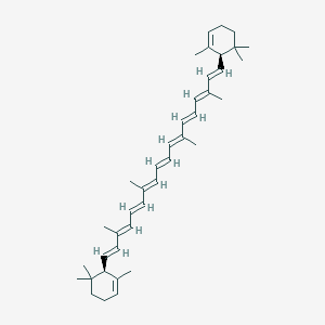 molecular formula C40H56 B162410 (6R,6'R)-ε-胡萝卜素 CAS No. 472-89-9
