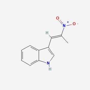 molecular formula C11H10N2O2 B1624108 3-[(E)-2-nitroprop-1-enyl]-1H-indole CAS No. 22693-51-2