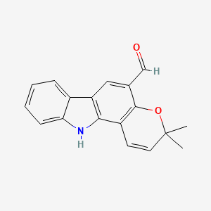 molecular formula C18H15NO2 B1624111 Murrayacine CAS No. 27300-29-4