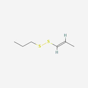 molecular formula C6H12S2 B1624114 trans-Propenyl propyl disulfide CAS No. 5905-46-4