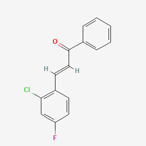 molecular formula C15H10ClFO B1624140 2-氯-4-氟查耳酮 CAS No. 286932-31-8