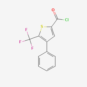 molecular formula C12H6ClF3OS B1624158 4-苯基-5-(三氟甲基)噻吩-2-甲酰氯 CAS No. 208108-75-2