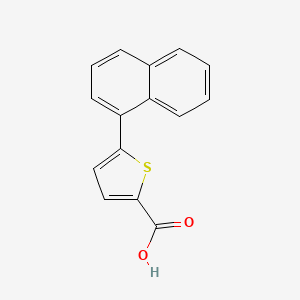molecular formula C15H10O2S B1624169 5-(1-萘基)噻吩-2-羧酸 CAS No. 58256-10-3