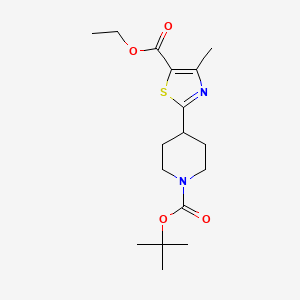 Tert-butyl 4-[5-(ethoxycarbonyl)-4-methyl-1,3-thiazol-2-YL]tetrahydro-1(2H)-pyridinecarboxylate
