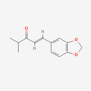 molecular formula C13H14O3 B1624190 1-Penten-3-one, 1-(1,3-benzodioxol-5-yl)-4-methyl- CAS No. 2726-44-5