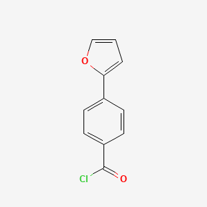 molecular formula C11H7ClO2 B1624224 4-(2-Furyl)benzoyl chloride CAS No. 713147-42-3
