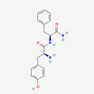 molecular formula C18H21N3O3 B1624227 L-Phenylalaninamide, L-tyrosyl- CAS No. 38678-75-0