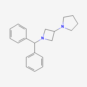 B1624242 1-(1-Benzhydrylazetidin-3-yl)pyrrolidine CAS No. 55438-67-0