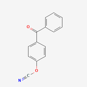 molecular formula C14H9NO2 B1624245 Cyanic acid, 4-benzoylphenyl ester CAS No. 143814-18-0