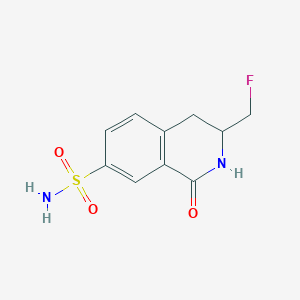 molecular formula C10H11FN2O3S B1624249 3-(Fluoromethyl)-1-oxo-1,2,3,4-tetrahydroisoquinoline-7-sulfonamide CAS No. 780820-78-2