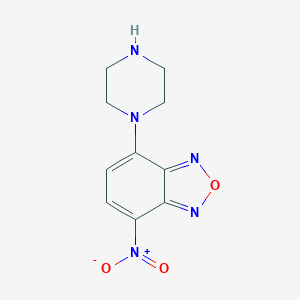 molecular formula C10H11N5O3 B162425 4-Nitro-7-piperazinobenzofurazan CAS No. 139332-66-4