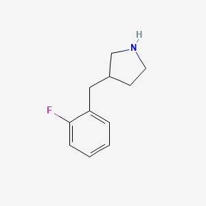 molecular formula C11H14FN B1624251 3-(2-Fluorobenzyl)pyrrolidine CAS No. 768341-24-8