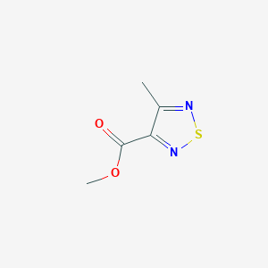 molecular formula C5H6N2O2S B1624256 Methyl 4-methyl-1,2,5-thiadiazole-3-carboxylate CAS No. 350010-04-7