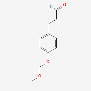 molecular formula C11H14O3 B1624257 3-(4-(Methoxymethoxy)phenyl)propanal CAS No. 74882-16-9