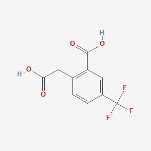 molecular formula C10H7F3O4 B1624259 2-(羧甲基)-5-(三氟甲基)苯甲酸 CAS No. 207804-91-9
