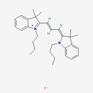 molecular formula C31H41IN2 B1624261 (2Z)-1-Butyl-2-[(E)-3-(1-butyl-3,3-dimethylindol-1-ium-2-yl)prop-2-enylidene]-3,3-dimethylindole;iodide CAS No. 132752-00-2