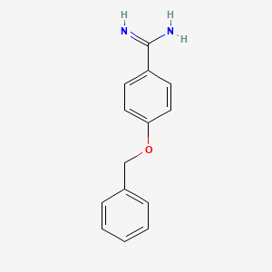 molecular formula C14H14N2O B1624262 4-Benzyloxy-benzamidine CAS No. 31066-05-4