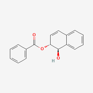 molecular formula C17H14O3 B1624264 [(1R,2R)-1-hydroxy-1,2-dihydronaphthalen-2-yl] benzoate CAS No. 337376-51-9