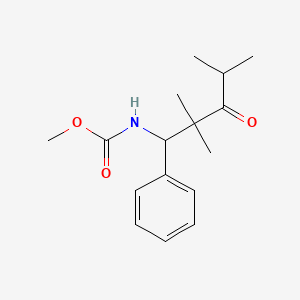 molecular formula C16H23NO3 B1624270 碳酸甲酯（2,2,4-三甲基-3-氧代-1-苯基戊基） CAS No. 1000018-26-7