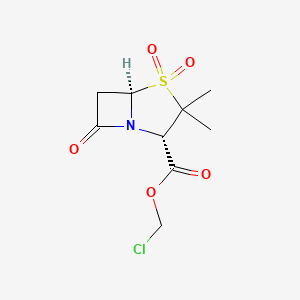 molecular formula C9H12ClNO5S B1624272 Chloromethyl (2S-cis)-3,3-dimethyl-7-oxo-4-thia-1-azabicyclo(3.2.0)heptane-2-carboxylate 4,4-dioxide CAS No. 76247-40-0