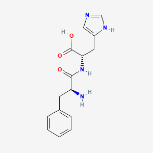 molecular formula C15H18N4O3 B1624290 Phe-his CAS No. 33367-37-2