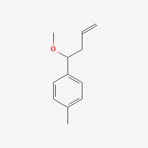molecular formula C12H16O B1624313 1-(1-Methoxy-but-3-enyl)-4-methyl-benzene CAS No. 71104-84-2