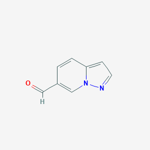 molecular formula C8H6N2O B1624317 Pyrazolo[1,5-a]pyridine-6-carbaldehyde CAS No. 474432-60-5