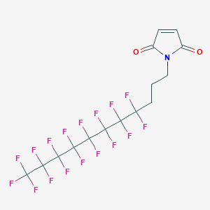 molecular formula C15H8F17NO2 B1624321 N-(4,4,5,5,6,6,7,7,8,8,9,9,10,10,11,11,11-Heptadecafluoroundecyl)maleimide CAS No. 852527-40-3