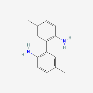 molecular formula C14H16N2 B1624337 5,5'-Dimethylbiphenyl-2,2'-diamine CAS No. 59594-56-8