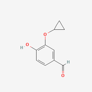molecular formula C10H10O3 B1624346 3-Cyclopropoxy-4-hydroxybenzaldehyde CAS No. 569685-48-9