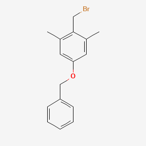 molecular formula C16H17BrO B1624349 5-(Benzyloxy)-2-(bromomethyl)-1,3-dimethylbenzene CAS No. 301537-10-0