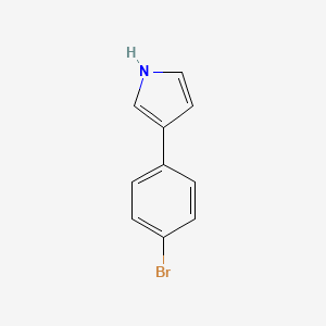 molecular formula C10H8BrN B1624359 3-(4-溴苯基)-1H-吡咯 CAS No. 848006-35-9