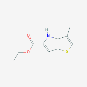 molecular formula C10H11NO2S B1624371 3-甲基-4H-噻吩并[3,2-B]吡咯-5-羧酸乙酯 CAS No. 332099-42-0