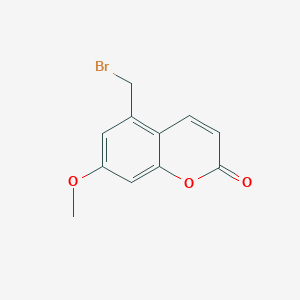 B1624375 5-(Bromomethyl)-7-methoxy-2H-chromen-2-one CAS No. 54745-57-2