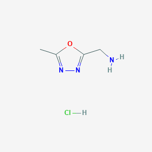 molecular formula C5H10ClN3O B1624395 (5-甲基-1,3,4-恶二唑-2-基)甲胺盐酸盐 CAS No. 1172088-56-0