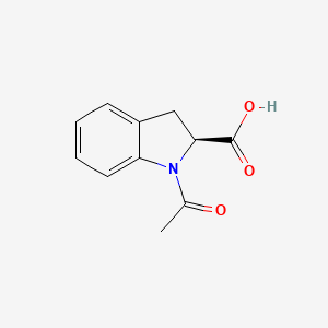 molecular formula C11H11NO3 B1624486 (S)-1-Acetylindoline-2-carboxylic acid CAS No. 82950-72-9