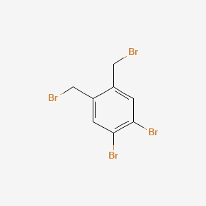 molecular formula C8H6Br4 B1624504 1,2-Dibromo-4,5-bis(bromomethyl)benzene CAS No. 6425-67-8