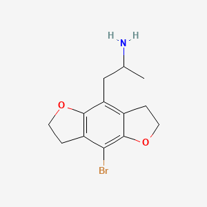 1-(8-Bromo-2,3,6,7-tetrahydrobenzo[1,2-b:4,5-b']difuran-4-yl)propan-2-amine