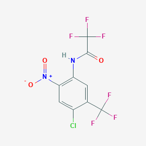 molecular formula C9H3ClF6N2O3 B1624527 N-[4-氯-2-硝基-5-(三氟甲基)苯基]-2,2,2-三氟乙酰胺 CAS No. 167415-21-6