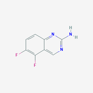 molecular formula C8H5F2N3 B1624536 5,6-二氟喹唑啉-2-胺 CAS No. 190273-85-9