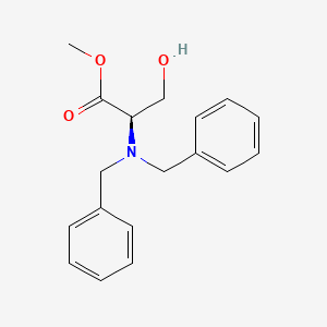 molecular formula C18H21NO3 B1624538 Methyl N,N-dibenzyl-D-serinate CAS No. 202478-34-0