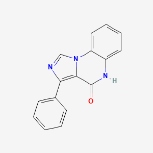 molecular formula C16H11N3O B1624540 3-Phenylimidazo[1,5-a]quinoxalin-4(5H)-one CAS No. 531509-85-0