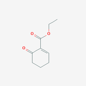 molecular formula C9H12O3 B1624545 1-Cyclohexene-1-carboxylic acid, 6-oxo-, ethyl ester CAS No. 57205-09-1