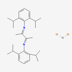 2-N,3-N-bis[2,6-di(propan-2-yl)phenyl]butane-2,3-diimine;dibromonickel