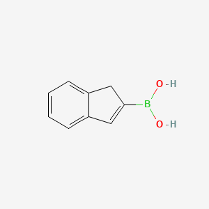 molecular formula C9H9BO2 B1624549 1H-Indene-2-boronic acid CAS No. 312968-21-1