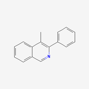 molecular formula C16H13N B1624554 4-甲基-3-苯基异喹啉 CAS No. 51089-62-4