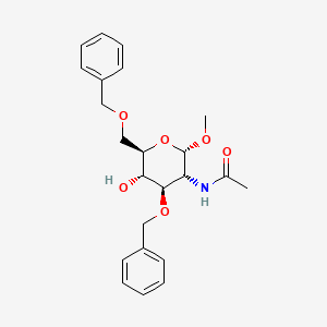 molecular formula C23H29NO6 B1624567 Methyl 2-acetamido-3,6-di-O-benzyl-2-deoxy-a-D-glucopyranoside CAS No. 85193-92-6