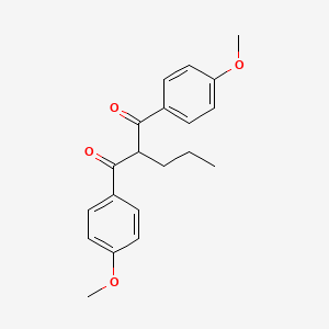 molecular formula C20H22O4 B1624573 1,3-Bis(4-methoxyphenyl)-2-propylpropane-1,3-dione CAS No. 263717-49-3