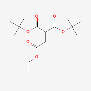 molecular formula C15H26O6 B1624576 Tert-butyl ethyl 2-[(tert-butyl)oxycarbonyl]butane-1,4-dioate CAS No. 23550-28-9